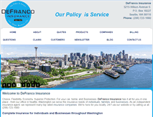 Tablet Screenshot of defrancoinsurance.com